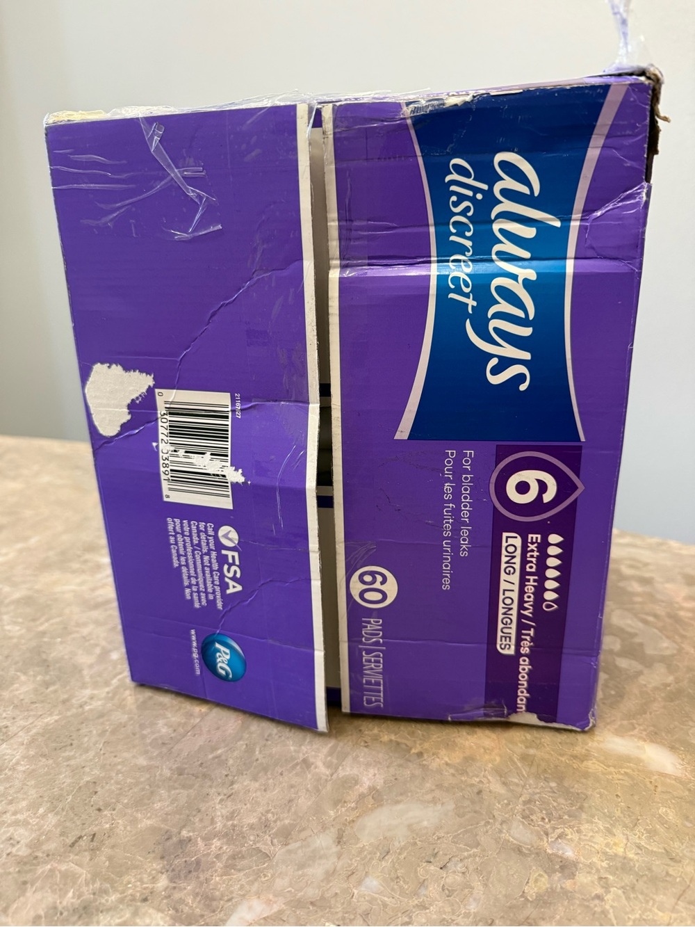 Always Discreet Extra Heavy Long 60 Pads For Bladder Leaks - Picture 6 of 6